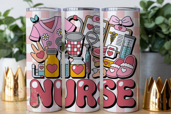 Cute Nurse Theme 20oz Tumbler Wrap: A Designer's Review