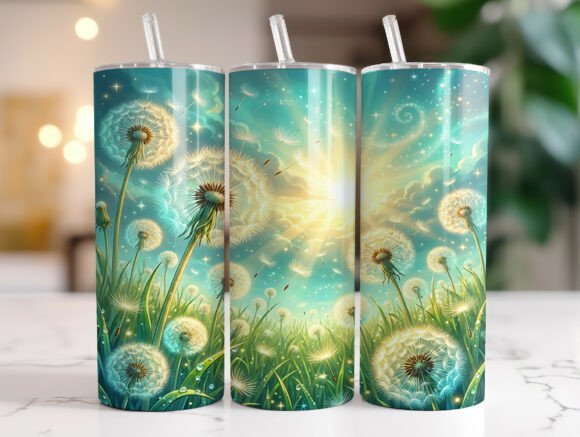 Dandelion Sunset Sky 20oz Tumbler Wrap: A Designer's Review