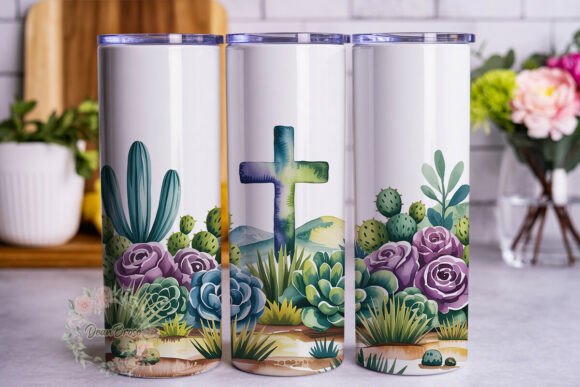 Desert Bloom Cross 20oz Tumbler Wrap Review
