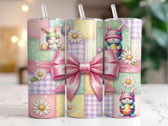 Easter Patchwork Bunny 20oz Tumbler Wrap Review