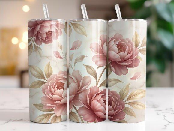 Elegant Floral Marble 20oz Tumbler Wrap Review