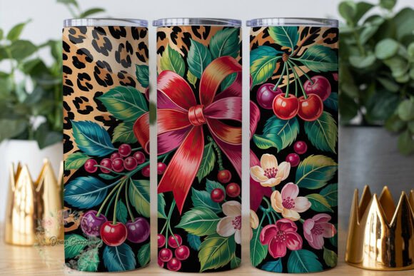 Leopard Print Cherry Bow 20oz Tumbler Review
