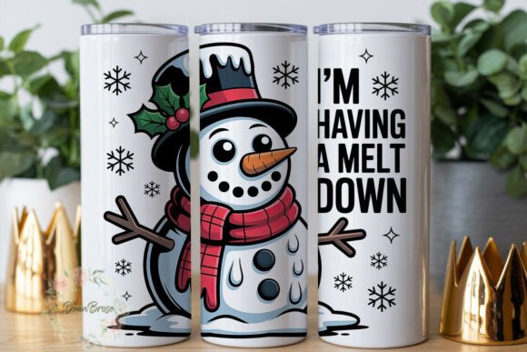 Melting Snowman Funny 20oz Tumbler Wrap Review