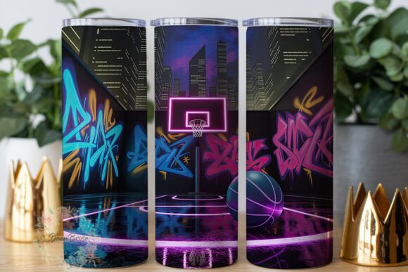 Neon Graffiti Basketball 20oz Tumbler Review