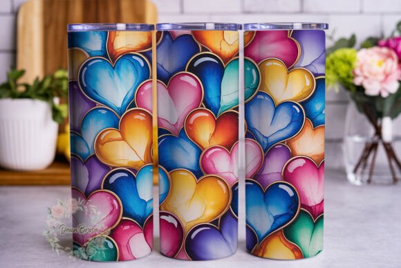Review: Alcohol Ink Hearts 20oz Tumbler Wrap for Embroidery