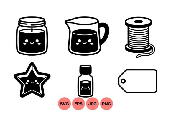 Review: Cute Kawaii Household Icons Svg for Embroidery