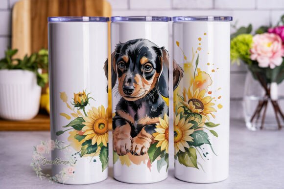 Review: Dachshund Sunflower 20oz Tumbler Wrap Design