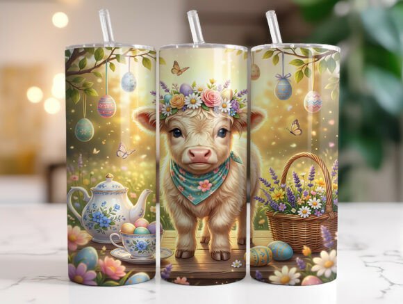 Review: Floral Crown Highland Cow Easter Design