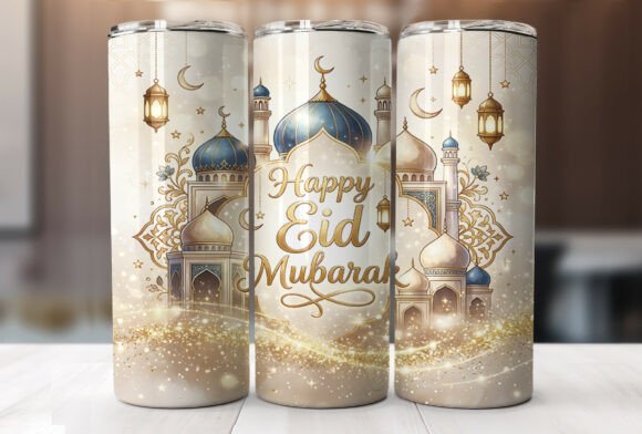 Review: Happy Eid Mubarak 20oz Tumbler Wrap PNG