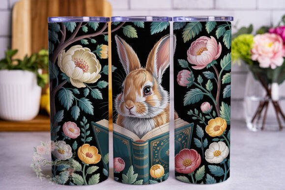 Review: Reading Bunny Floral 20oz Tumbler Wrap