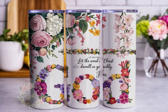 Review: Uplifting Floral Scripture 20oz Tumbler Design