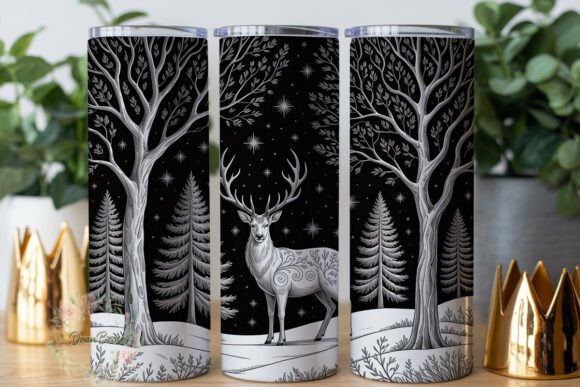 Review: Winter Deer Forest 20oz Tumbler Wrap for Crafters