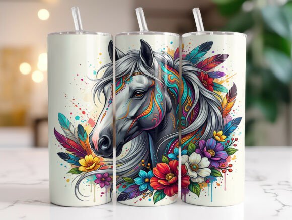 Reviewing the Majestic Floral Horse 20oz Tumbler Wrap