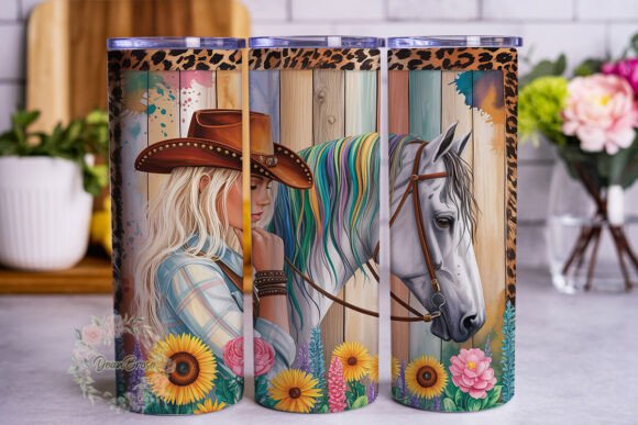 Rustic Cowgirl Floral Horse 20oz Tumbler Design Review