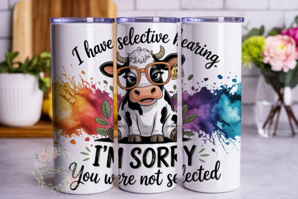 Sassy Cow Funny Glasses 20oz Tumbler Design Review