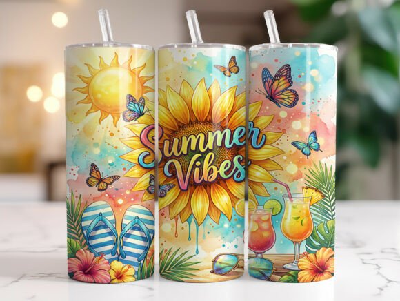 Summer Vibes Sunflower Tropical Tumbler: A Designer's Review