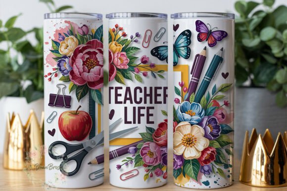 Teacher Life Floral Tumbler: A Designer's Review