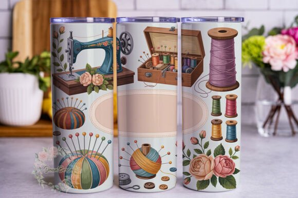 Vintage Sewing Bliss 20oz Tumbler Wrap Review