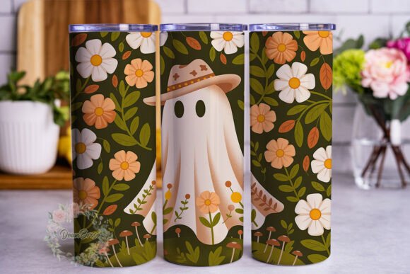 Whimsical Cowboy Ghost 20oz Tumbler Wrap Review